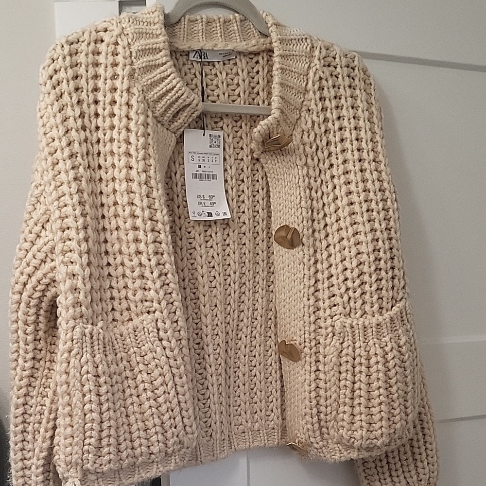 Zara Cream Knit Sweater